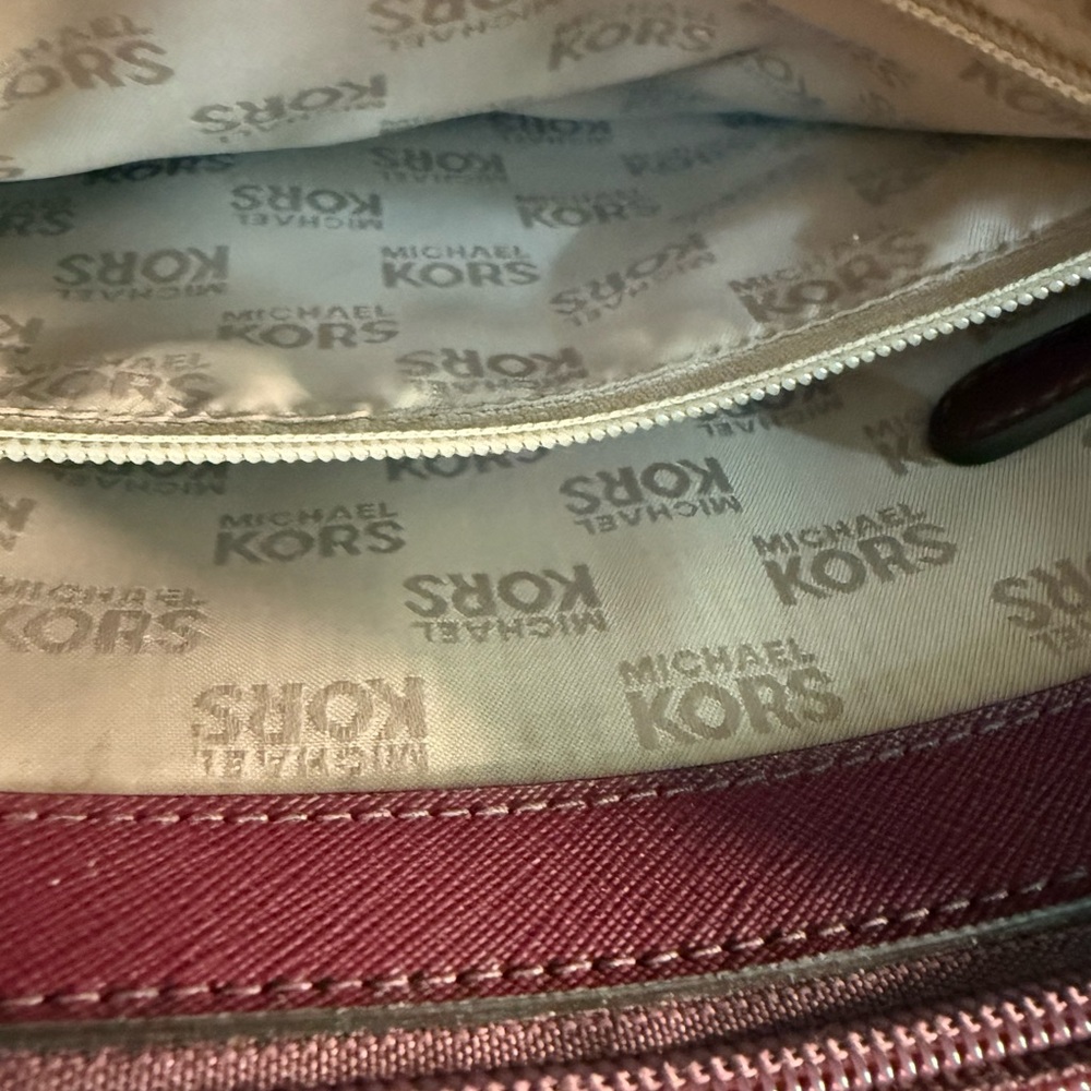 Michael Kors Burgundy Purse - Picture 3 of 5